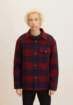TOM TAILOR DENIMKort Kappa / Rock - Burgundy Navy Big Vichy Check