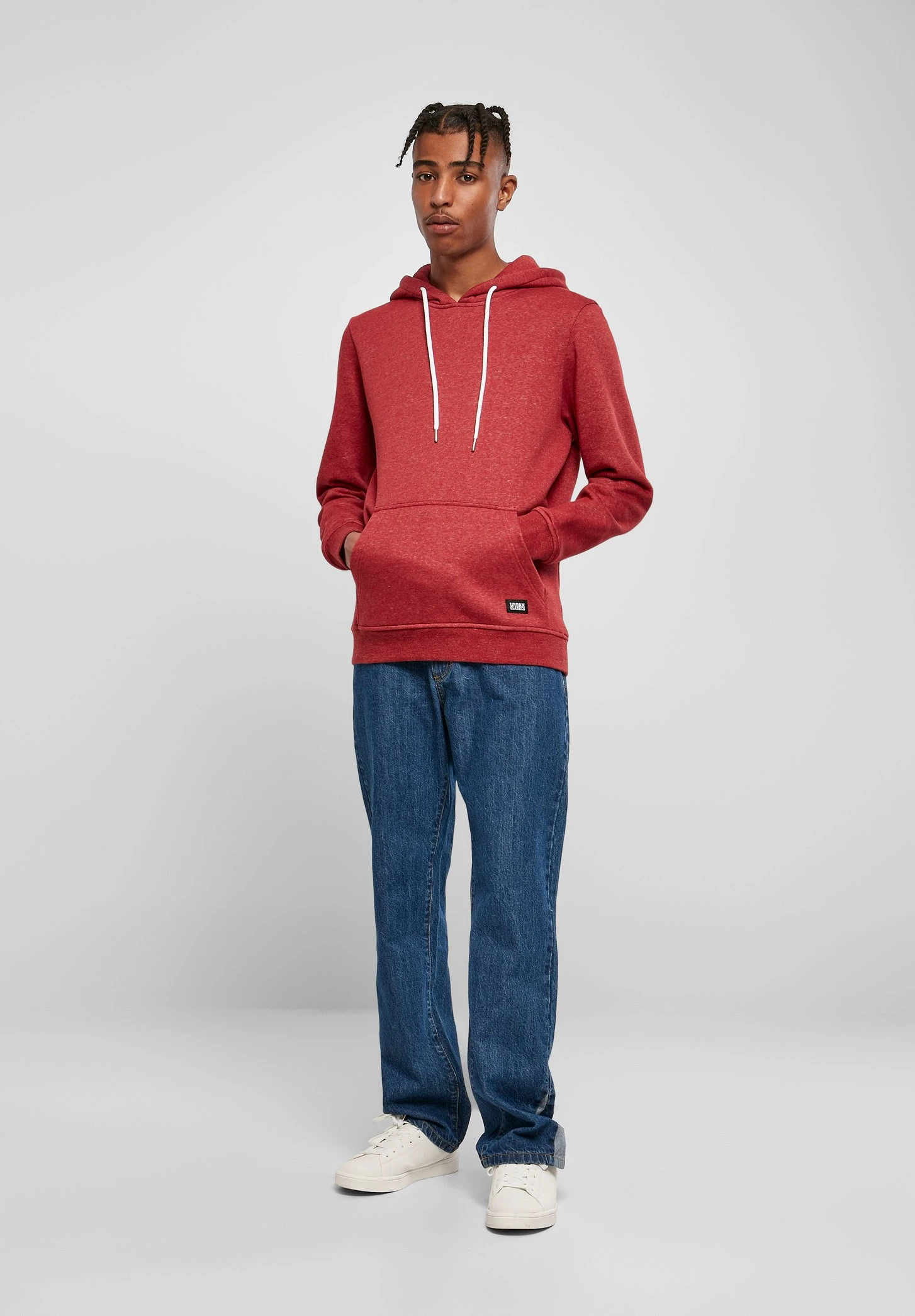 Urban ClassicsBASIC MELANGE HOODY - Luvtröja - Bloodstonemelange 4 Urban ClassicsBASIC MELANGE HOODY - Luvtröja - Bloodstonemelange - Bild 2