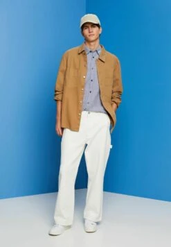 EspritKURZARM MIT HAHNENTRITTMUSTER - Skjorta - Blue