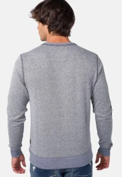 KoroshiMARBLED CREW NECK - Sweatshirt - Gris Grey -Stilfulla Val Butik 02a205bbd8d8408b8d4e9343aeac06dc