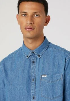 WranglerPKT BUTTON DOWN - Skjorta - Mid Stone -Stilfulla Val Butik 02b7c271deeb4b20ae42793bac482561