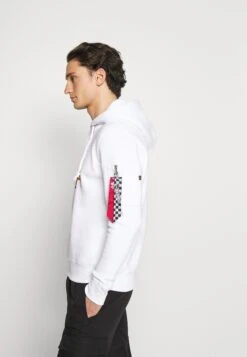 Alpha IndustriesHOT WHEELS FLAG HOODY - Sweatshirt - White -Stilfulla Val Butik 08813d9a0eaa49c18c4599f23e1a4903