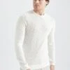 DeFactoSLIM FIT - Stickad Tröja - White 1 DeFactoSLIM FIT - Stickad Tröja - White -Stilfulla Val Butik 0bad1874bd1e47d89a1fa8db5232a5b5