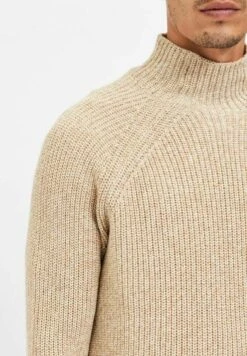 Selected HommeStickad Tröja - Cloud Cream -Stilfulla Val Butik 0e181270eb08465793fdfd15154fcaaa