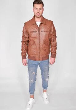 JCCMIT ABNEHMBAREN ÄRMELN - Skinnjacka - Cognac -Stilfulla Val Butik 0e28672e37f14d38aa1fad158228d590