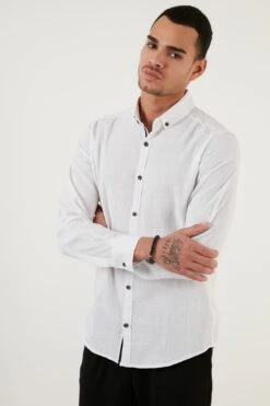 BurattiREGULAR FIT - Skjorta - White -Stilfulla Val Butik 19684d03560b4859b64dda6a67692d7f