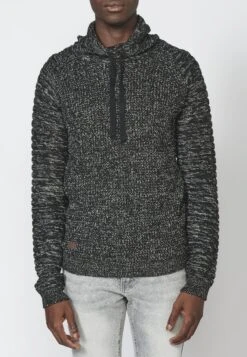 KoroshiDE PUNTO - Stickad Tröja - Black -Stilfulla Val Butik 1b124b8838eb40bb905a88861daaa632