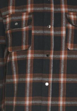 Denim ProjectCHECK HEAVY OVERSHIRT - Skjorta - Brown -Stilfulla Val Butik 1f4cc604c0e548379059bc5ba4801ddb