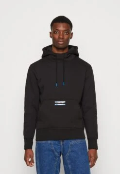 Calvin Klein JeansTRANSPARENT LOGO - Luvtröja - Ck Black