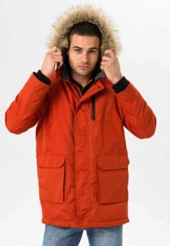 Jimmy SandersREGULAR - Vinterkappa /-rock - Orange -Stilfulla Val Butik 3188a586973942c4a4893cdbac385701