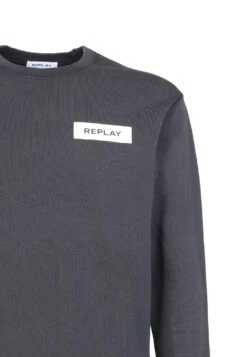 ReplayLOGO REPLAY - Stickad Tröja - Grey -Stilfulla Val Butik 34645612254c42d0bf876f2b557e26b6