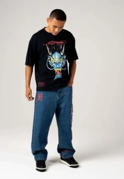 Ed HardyBATTLE-DRAGON TATTOO - Jeans Relaxed Fit - Indigo -Stilfulla Val Butik 3c195b7300414397bcc764e24f4dfa60