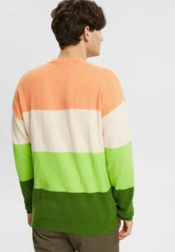 EspritMIT STREIFEN - Stickad Tröja - Citrus Green -Stilfulla Val Butik 3e2a4defb26f45a197e295b46cd68710