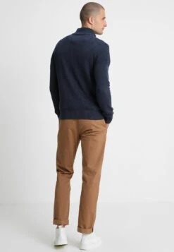 Pier OneStickad Tröja - Mottled Dark Blue -Stilfulla Val Butik 3e7d323979a84d0cb63000a8e893d083