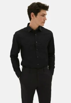 Marks & Spencer3 PACK EASY CARE PLAIN SLIM FIT - Skjorta - Black