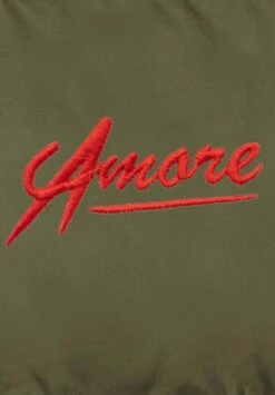 Mira ParisAMORE EMBROIDERY UNISEX PUFFER - Vinterjacka - Green -Stilfulla Val Butik 43a6295e323f41f78cbfc4b5dde09537