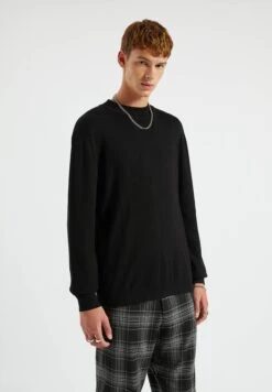 PULL & BEAR PULL&BEARStickad Tröja - Mottled Black