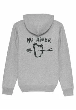 Mira ParisMI AMOR BACK UNISEX - Luvtröja - Mottled Grey