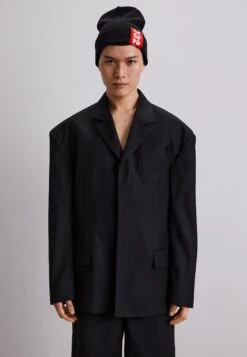 032cORION SUIT JACKET - Kort Kappa / Rock - Black