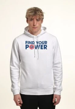 Henry TigerAVENGERS CLASSIC SHIELD POWER - Luvtröja - White -Stilfulla Val Butik 4a55a90abd604dca8b1fffc98f72a825