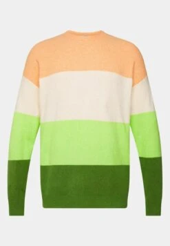 EspritMIT STREIFEN - Stickad Tröja - Citrus Green -Stilfulla Val Butik 4bf79d6aea224ada97ba14f202441e76