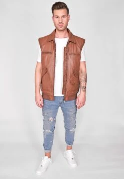 JCCMIT ABNEHMBAREN ÄRMELN - Skinnjacka - Cognac -Stilfulla Val Butik 4c6eaefa3ba141adabbc00f4ec536fb9