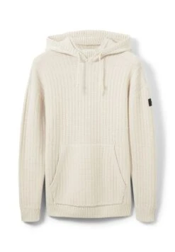 TOM TAILOR DENIMMIT STRUKTUR - Luvtröja - Cold Beige Melange -Stilfulla Val Butik 4e7d3c295dca47b3958aa17fd945a543