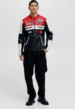 PULL & BEAR PULL&BEARJacka I Konstläder - Mottled Black -Stilfulla Val Butik 51a7380b25a04133af5eee84a55c6e4c