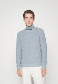 Hackett LondonMOULINE CREW - Stickad Tröja - Chambray/ecru