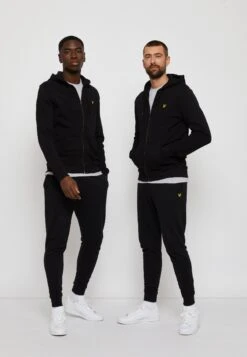 Lyle & ScottZIP THROUGH HOODIE - Tröja Med Dragkedja - Jet Black -Stilfulla Val Butik 535d7ea8c9ea43e5bb9edd740c21b760