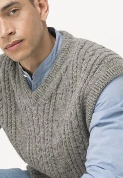 HessnaturStickad Tröja - Naturgrau -Stilfulla Val Butik 569df1bc9f884302b7021c36b8eded42