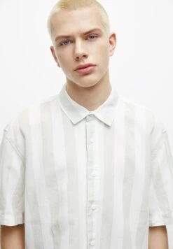 PULL & BEAR PULL&BEARSTRIPED SHORT SLEEVE - Skjorta - Light Green -Stilfulla Val Butik 58fb7c3dcd8d41999e10f90c58e5ba0c