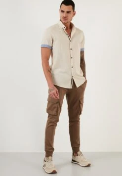 BurattiREGULAR FIT - Skjorta - Stone Colored -Stilfulla Val Butik 58fe61c819194b05bd0cec37b1c701fe