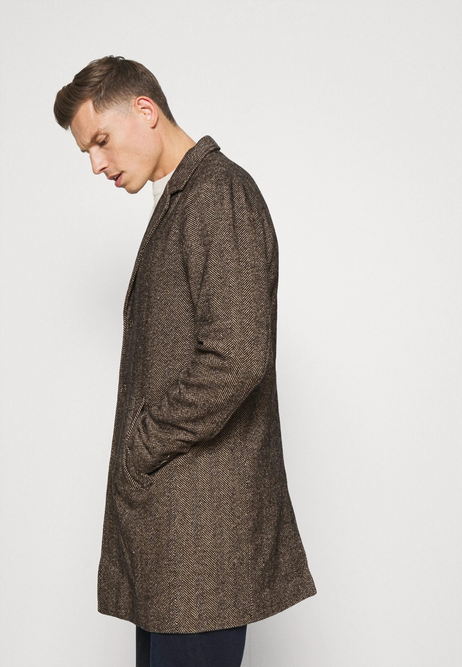 SolidSDTAVE HERRINGBONE COAT 21105919 - Klassisk Kappa / Rock - Black 7 SolidSDTAVE HERRINGBONE COAT 21105919 - Klassisk Kappa / Rock - Black - Bild 5