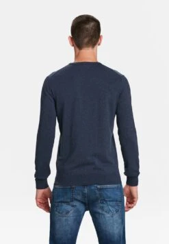 WE FashionStickad Tröja - Dark Blue -Stilfulla Val Butik 59c4f49fce8946c691897af0d640ad53