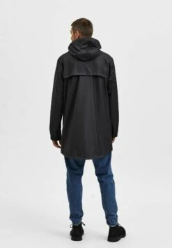 Selected HommeLONGLINE - Kort Kappa / Rock - Black -Stilfulla Val Butik 5a609aa051cc4482960a27c8e5bf1d64