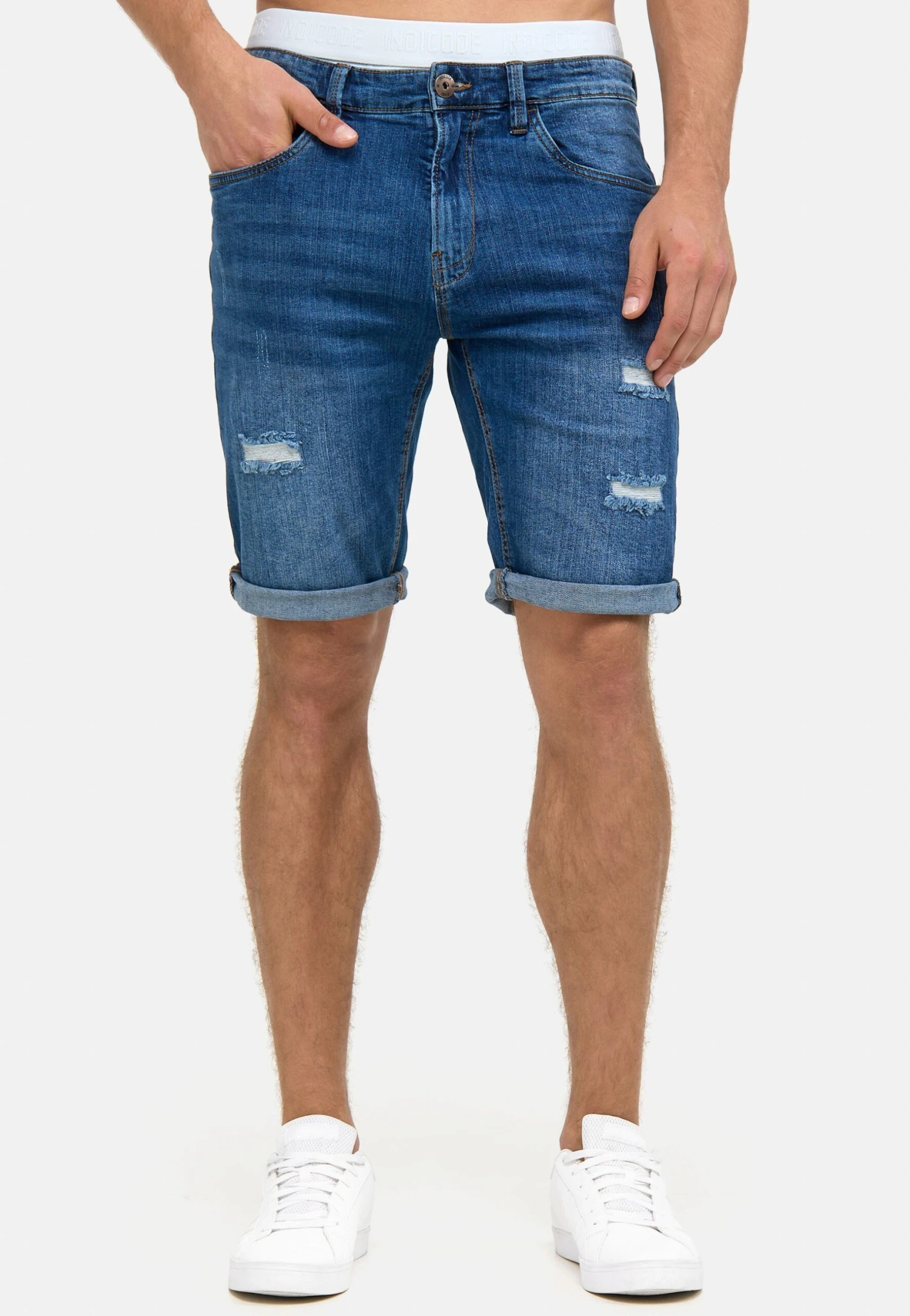 INDICODE JEANSCUBA CADEN - Jeansshorts - Blau 3 INDICODE JEANSCUBA CADEN - Jeansshorts - Blau