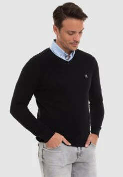 Sir Raymond TailorLIVA - Stickad Tröja - Black -Stilfulla Val Butik 6784bf79219a47478e60426df66e3371