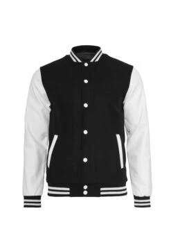Urban ClassicsOLDSCHOOL COLLEGE - Allvädersjacka - Black / White -Stilfulla Val Butik 67ab8adaecef45d391d71472abfc6411