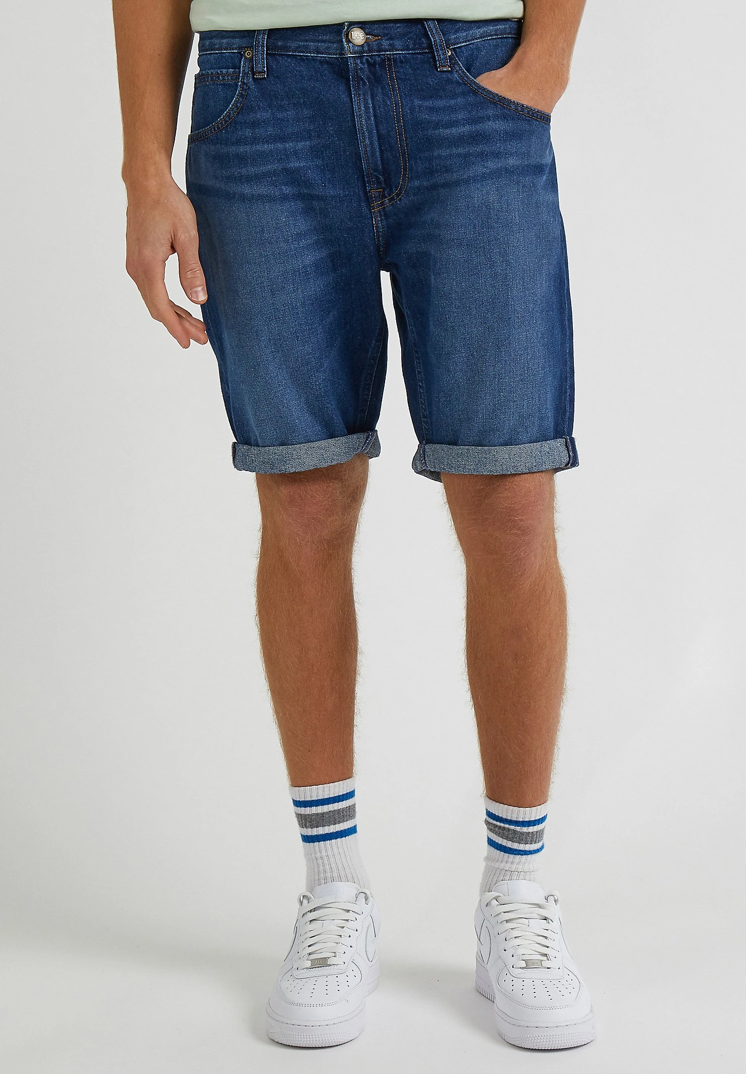 Lee5 POCKET - Jeansshorts - Vcr Dark Worn 3 Lee5 POCKET - Jeansshorts - Vcr Dark Worn