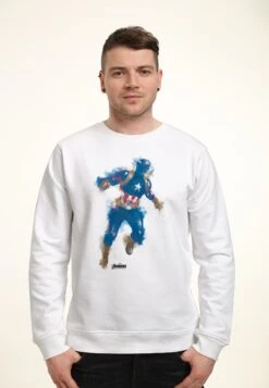 Henry TigerAVENGERS ENDGAME CAP PAINT - Sweatshirt - White