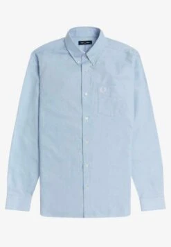 Fred PerryMANGA LARGA - Skjorta - Blue -Stilfulla Val Butik 71c39f72ea01463b9974c303cfd4da48