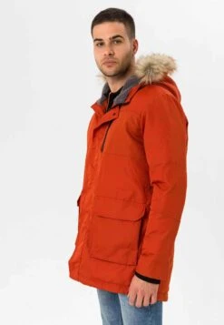 Jimmy SandersREGULAR - Vinterkappa /-rock - Orange -Stilfulla Val Butik 736b8498bb0c4fc48ffd92004c6ee637