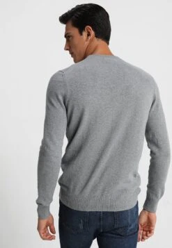 Lyle & ScottCREW NECK JUMPER - Stickad Tröja - Mid Grey Marl -Stilfulla Val Butik 738886d84f89444fa4d1eebac8382cc3