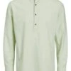 JACK&JONES Premium Jack & Jones PREMIUMJPRBLASUMMER HALF PLACKET L/S SN - Skjorta - Celadon Green