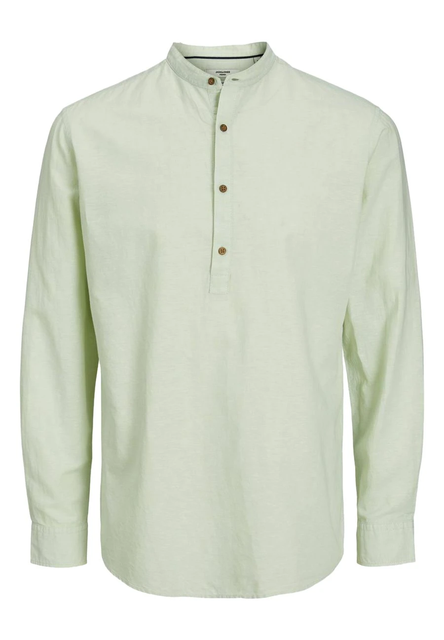 JACK&JONES Premium Jack & Jones PREMIUMJPRBLASUMMER HALF PLACKET L/S SN - Skjorta - Celadon Green 3 JACK&JONES Premium Jack & Jones PREMIUMJPRBLASUMMER HALF PLACKET L/S SN - Skjorta - Celadon Green
