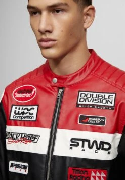 PULL & BEAR PULL&BEARJacka I Konstläder - Mottled Black -Stilfulla Val Butik 78666e741fc04801a64a4f343a65f80e