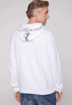 Camp DavidMIT LOGO-APPLIKATIONEN - Luvtröja - Opticwhite -Stilfulla Val Butik 79166795f24744f3a5dd9accce5b8f2a