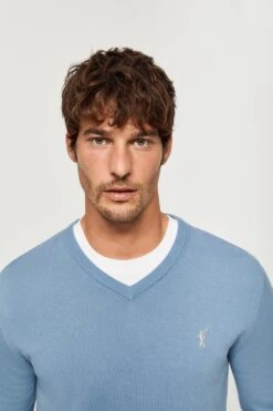 Polo ClubStickad Tröja - Blue -Stilfulla Val Butik 7a5a1f41948c43b2b0fab5c28c4d02ae