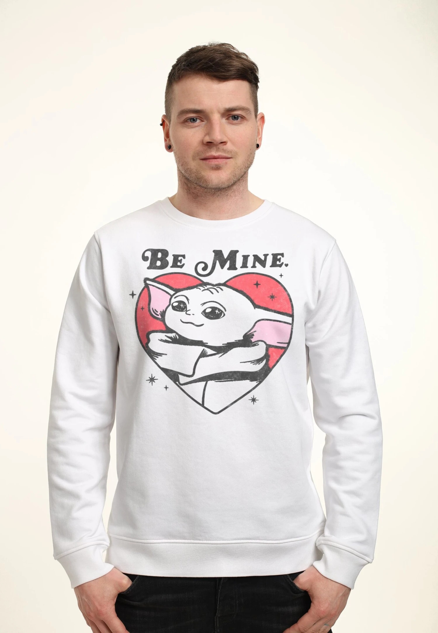 Henry TigerSTAR WARS THE MANDALORIAN BE MINE - Sweatshirt - White 3 Henry TigerSTAR WARS THE MANDALORIAN BE MINE - Sweatshirt - White